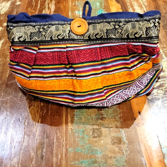 Elephant Embroidered Cloth Purse - Picture 4 of 5